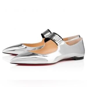 CHRISTIAN LOUBOUTIN Xibabe Disco Ball Ballet Flats Size 42 EU